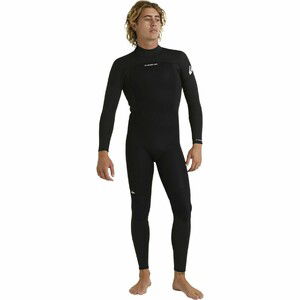 2024 Quiksilver Mens Prologue 3/2mm Flatlock Back Zip Wetsuit EQYW103223 - black